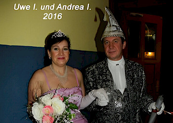 2016: Prinzessin Andrea I. und Prinz Uwe I.